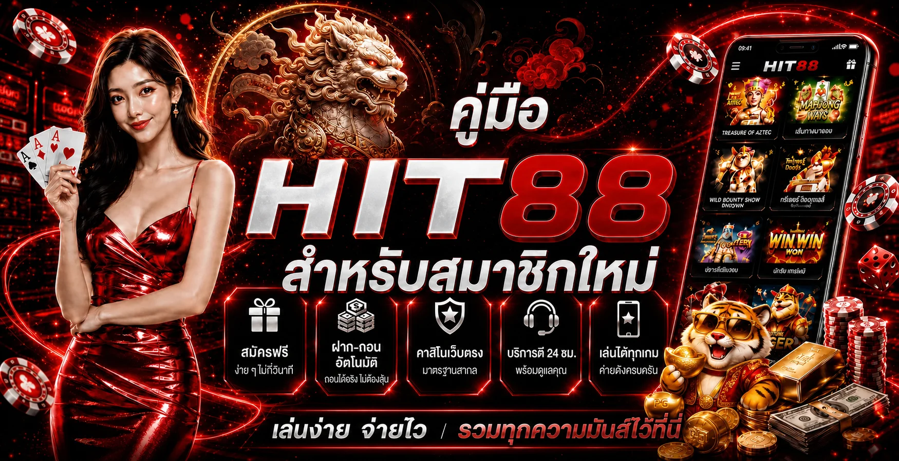 แบนเนอร์คู่มือ HIT88 สำหรับสมาชิกใหม่